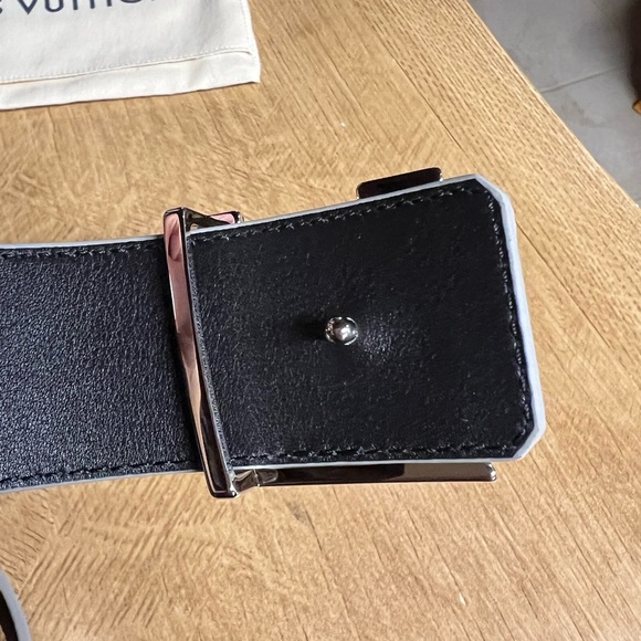 Louis Vuitton Monogram Miroir 40mm Reversible LV Initiales Belt 110 40 Silver - Picture 12 of 13